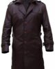RORSCHACH WATCHMEN LEATHER TRENCH COAT 1