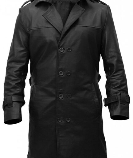 RORSCHACH WATCHMEN LEATHER TRENCH COAT