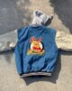 XXXTENTACION Winnie the Pooh Vintage Varsity Denim Jacket Letterman Jacket 1