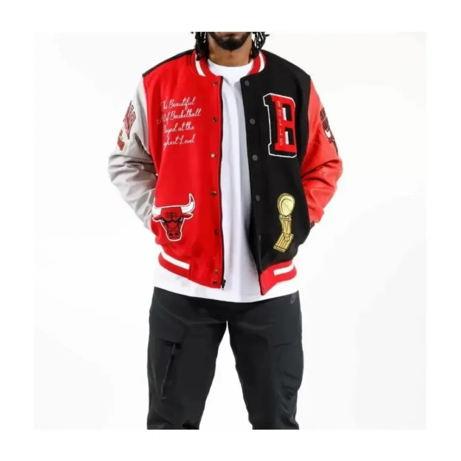 Chicago Bulls 6x Finals NBA Champions Varsity Jacket 850x1000