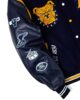 North Carolina A&T Motto 3.0 Navy & Black Wool & Leather Varsity Jacket by JacketsByT - Premium quality wool and leather jacket with university logo embroidery