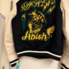 Black-Stretch Wool Blend-Off-White- Leather-Varsity-Jacket-bomber