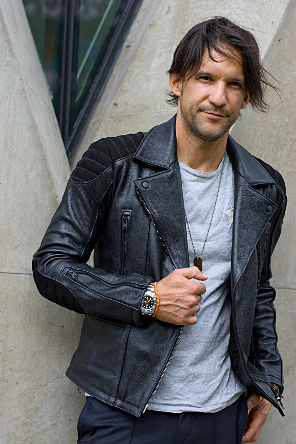 Men’s Classic Biker Buffalo Leather Jacket - JacketsbyT