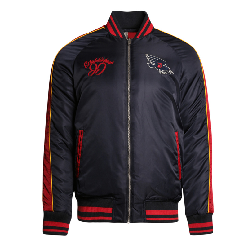 Adelaide Crows Collegiate Navy Bomber Full-Zip Jacket