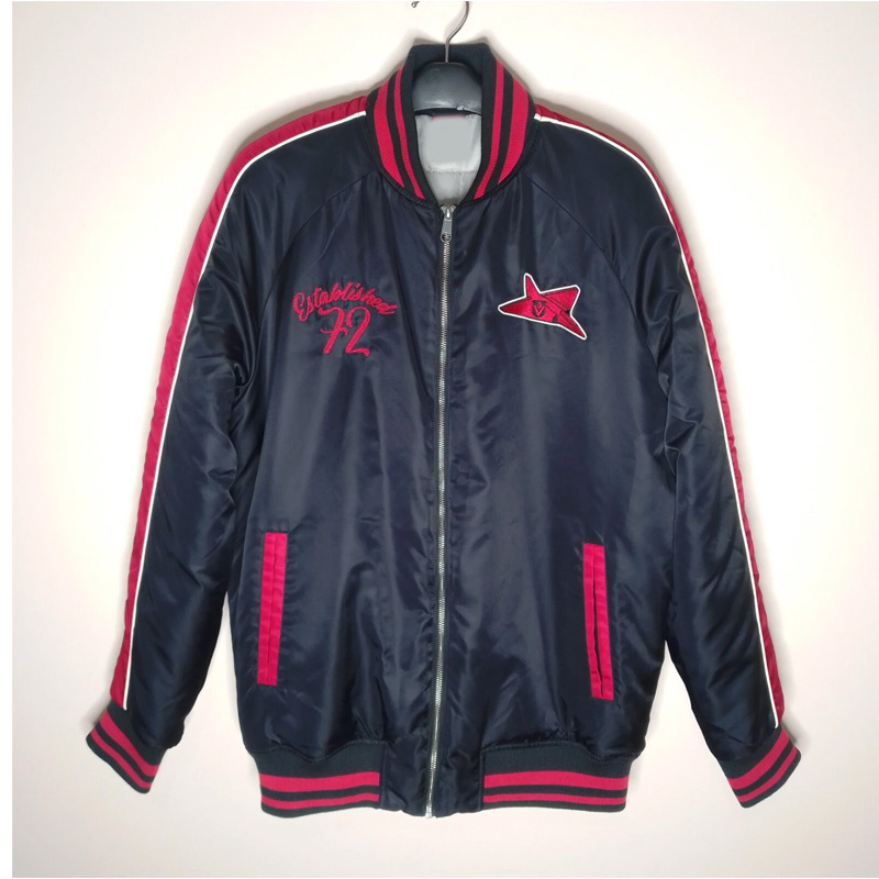 Essendon Bombers Retro Bomber Navy Satin Jacket