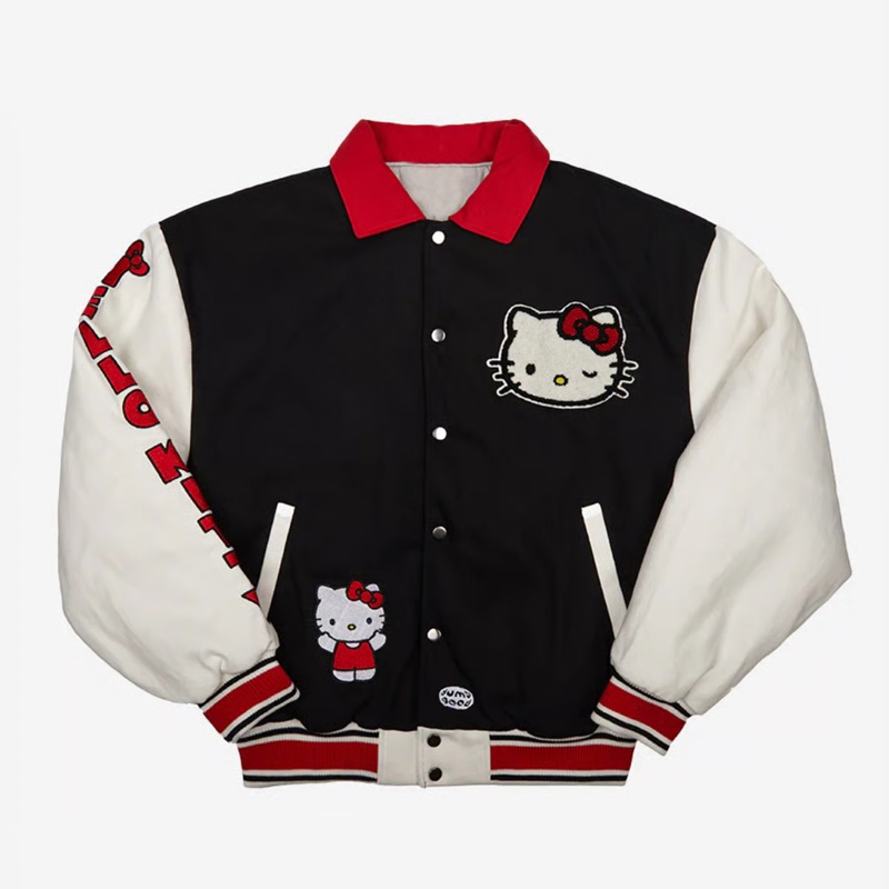 Hello Kitty Dumbgood Wool Varsity Jacket