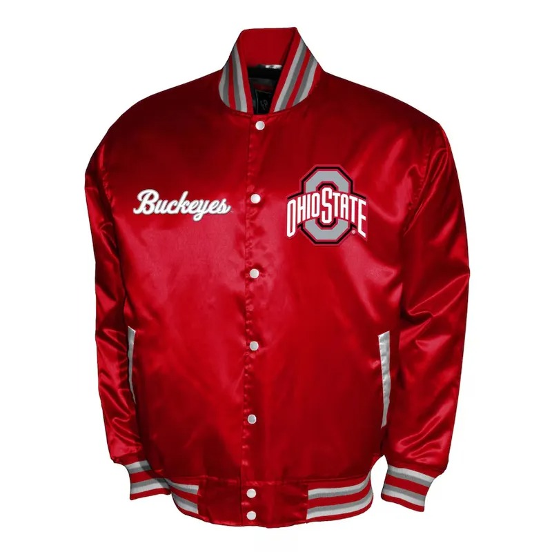 Franchise Club Ohio State Buckeyes Satin Jacket
