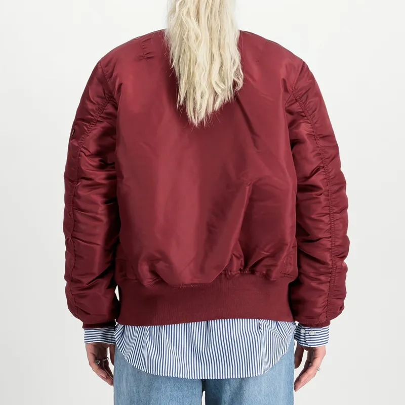 vanessa-kirby-night-always-comes-red-bomber-jacket