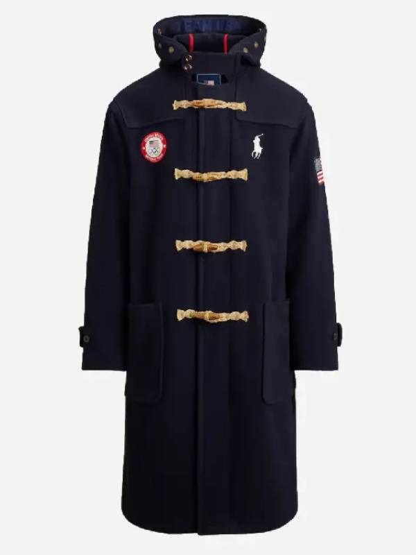 Team USA Winter Olympics 2026 Flagbearer Wool Toggle Coat