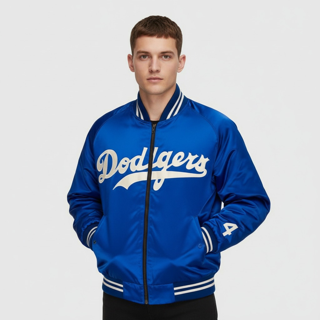 1947-50 Brooklyn Dodgers Royal Varsity Satin Jacket