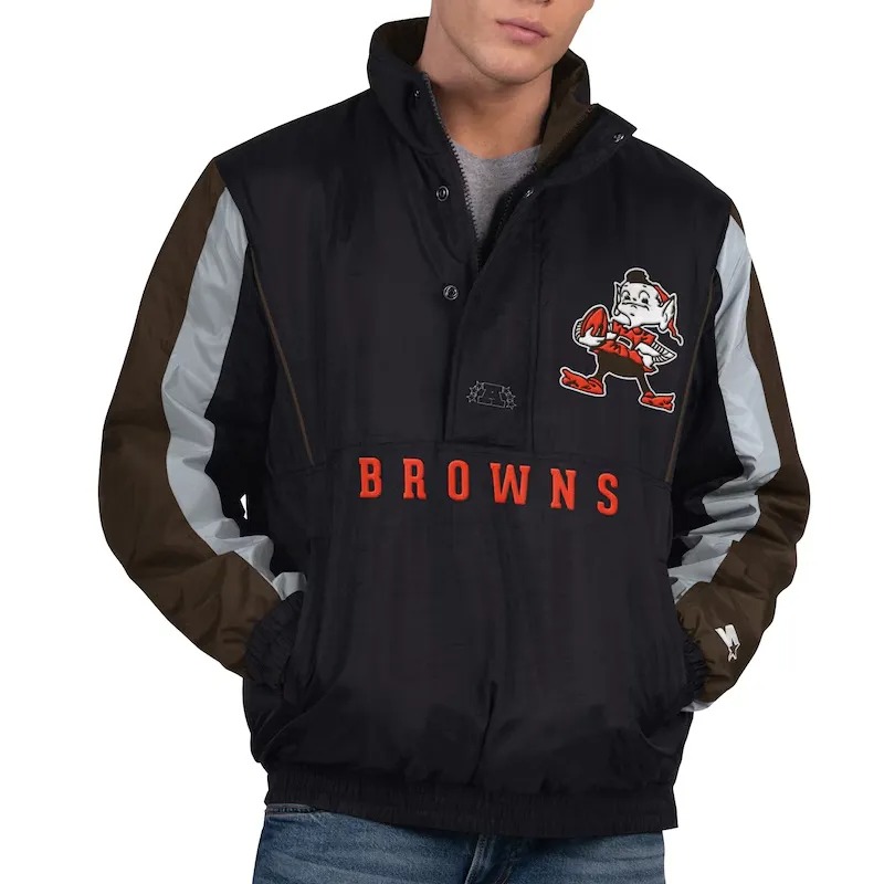 Cleveland Browns Thursday Night Gridiron Half-Zip Jacket