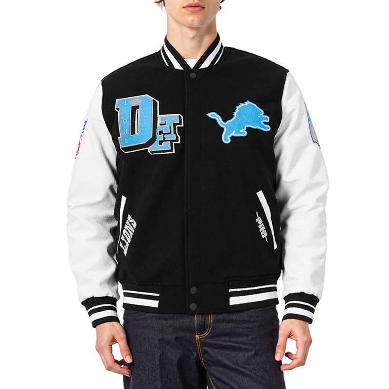 Detroit Lions Best of Classic Rib Varsity Jacket
