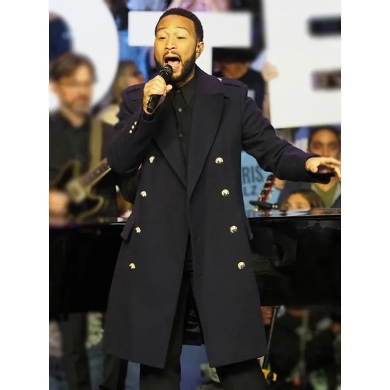 Pennsylvania Performance John Legend Navy Wool Peacoat