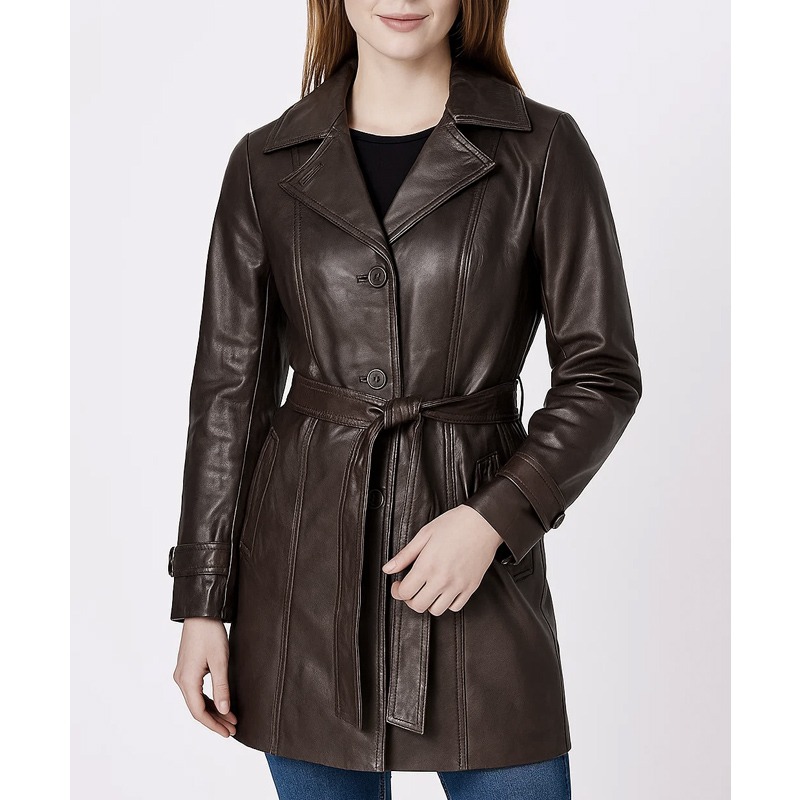 Black Doves Helen Webb Keira Knightley Leather Coat