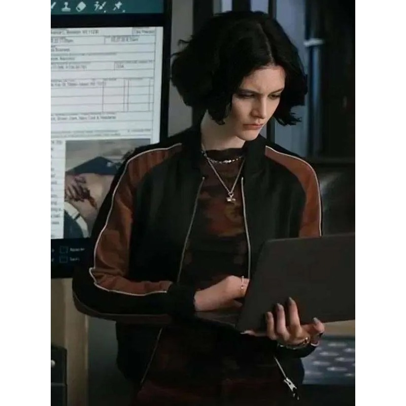 Ainsley Seiger Bomber Jacket Law & Order Front View