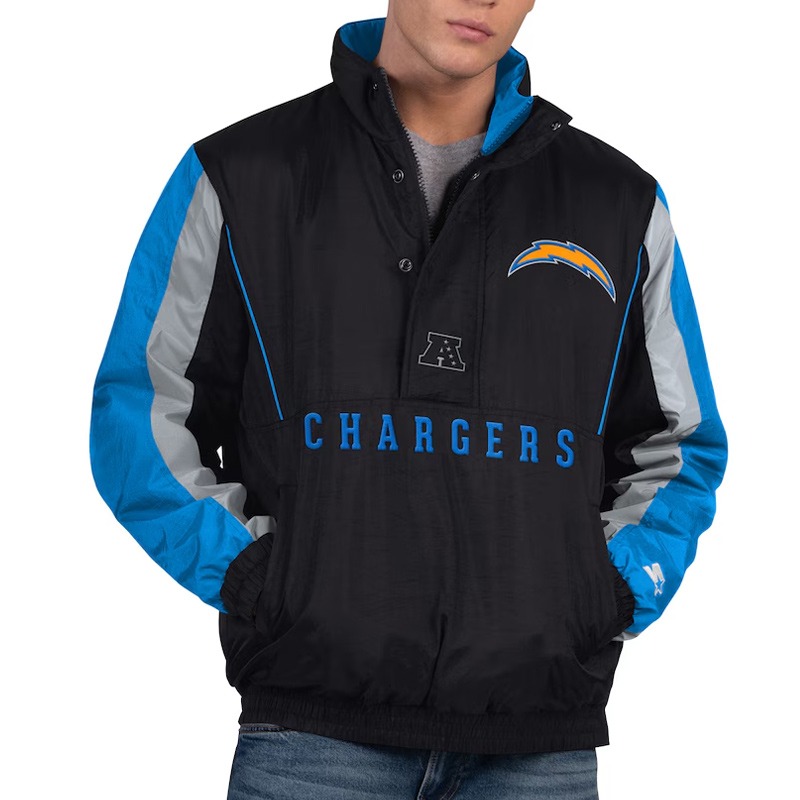 LA Chargers Thursday Night Gridiron Half-Zip Jacket
