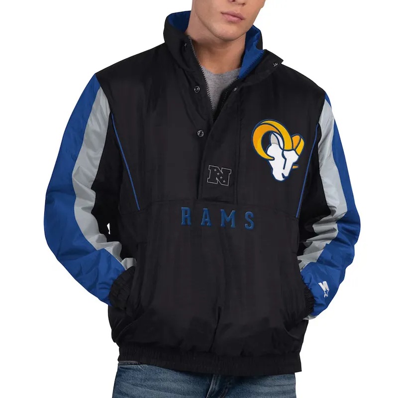 LA Rams Thursday Night Gridiron Half-Zip Jacket