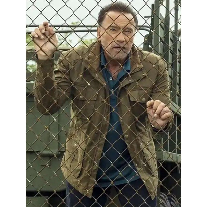 Arnold Schwarzenegger FUBAR Jacket Front View Brown