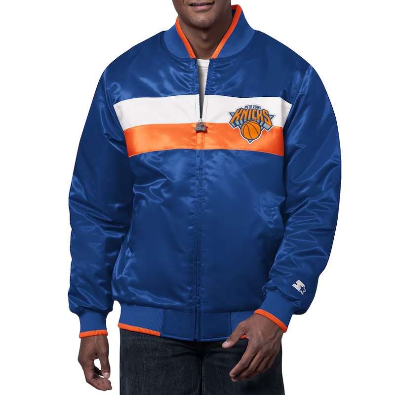 The Ambassador NY Knicks Varsity Satin Jacket