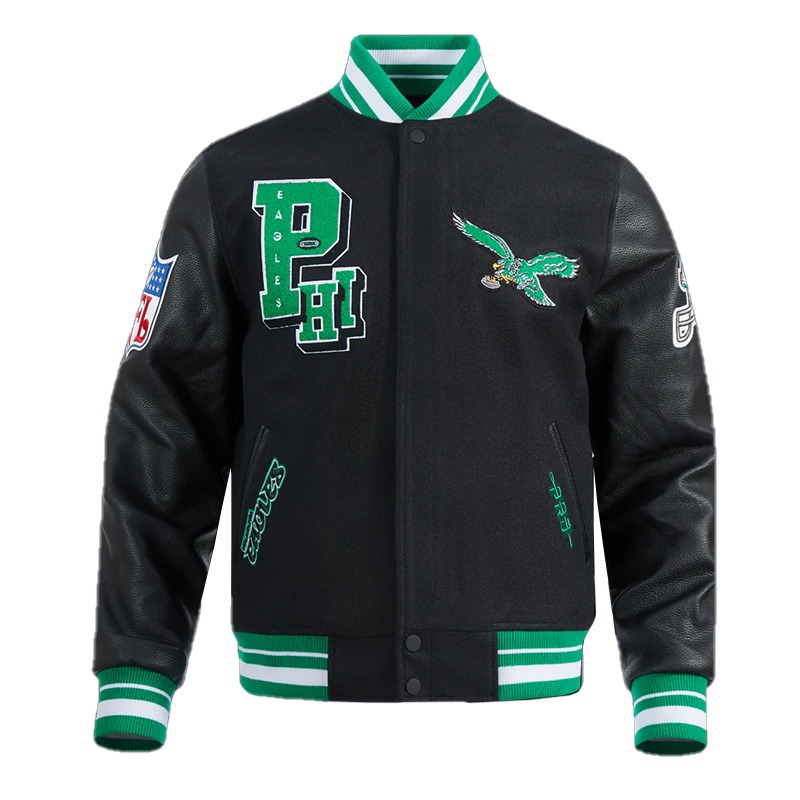 Philadelphia Eagles Best of Classic Rib Varsity Jacket