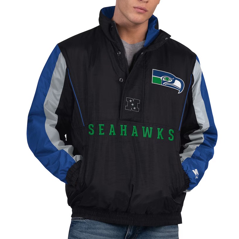 Seattle Seahawks Thursday Night Gridiron Half-Zip Jacket