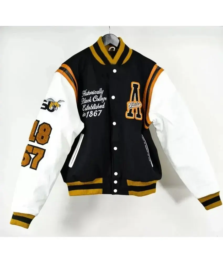 Alabama State University Black Varsity Jacket
