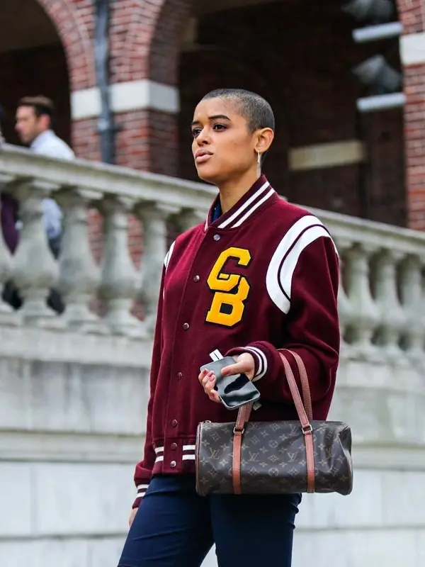 Gossip Girl Julien Calloway Red Varsity Jacket