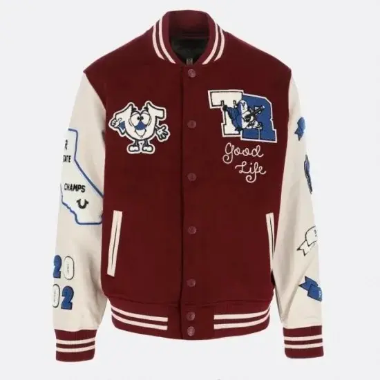 Maroon Varsity Jacket - JacketsByT