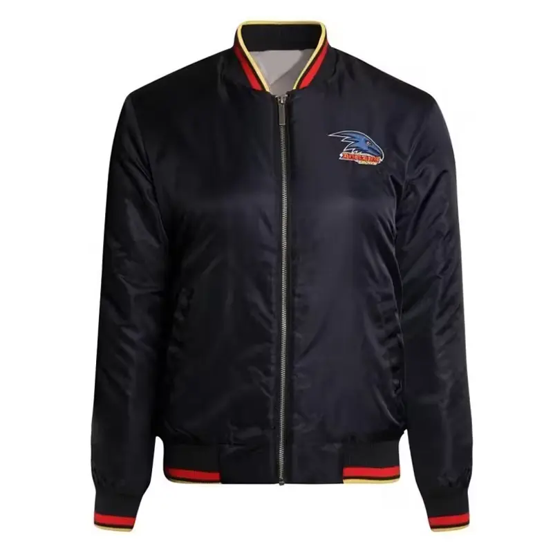Adelaide Crows Black Bomber Full-Zip Jacket