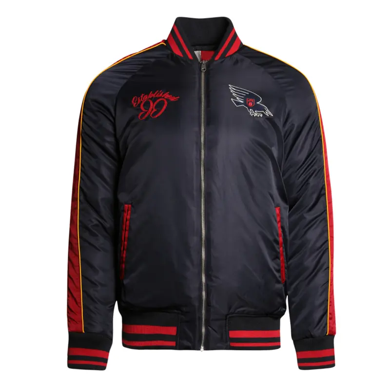 Adelaide Crows Collegiate Navy Bomber Full-Zip Jacket