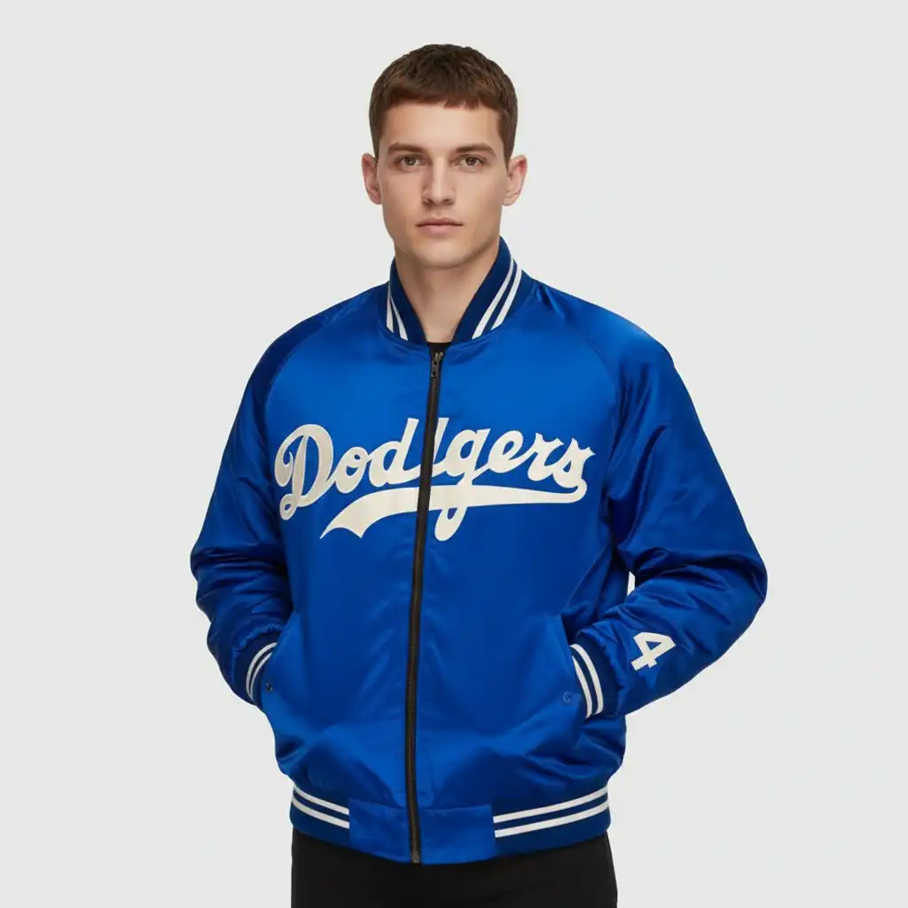 1947-50 Brooklyn Dodgers Royal Varsity Satin Jacket