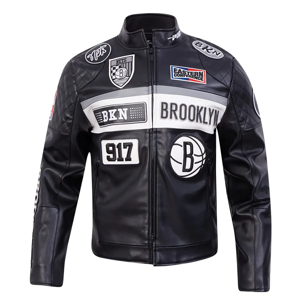 Brooklyn Nets Men's Moto Jacket