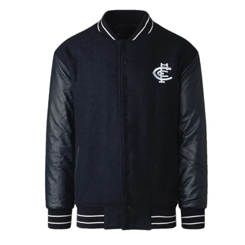 Carlton Blues Football Club Black Varsity Jacket