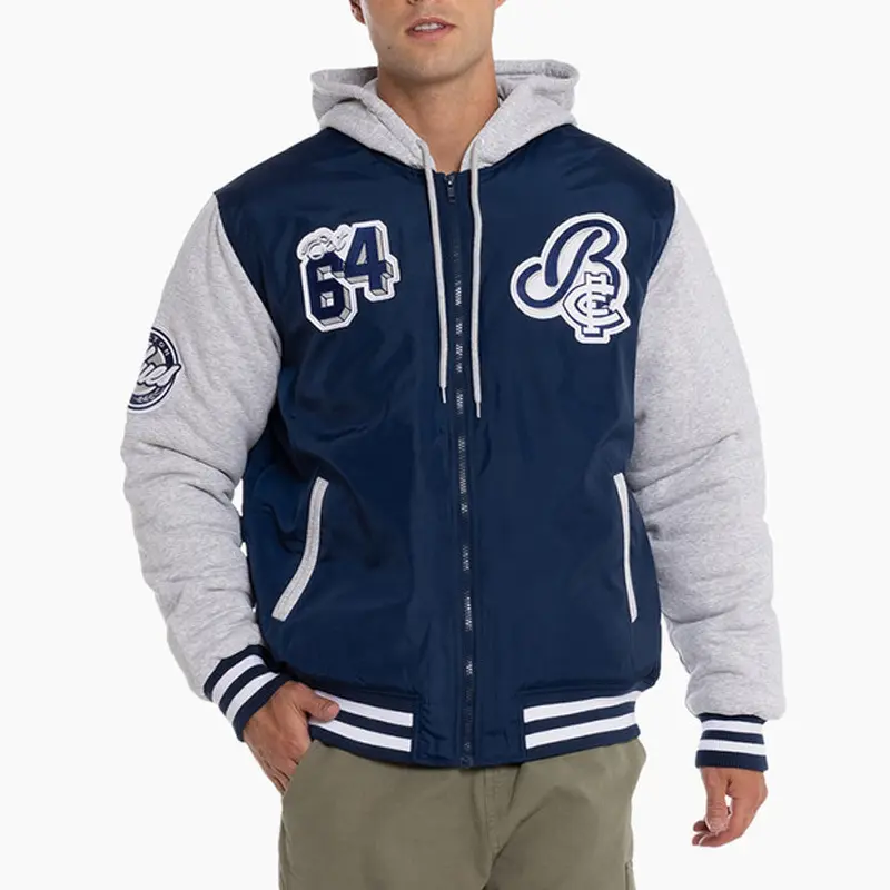 Carlton Blues Patchwork Hooded Jacket