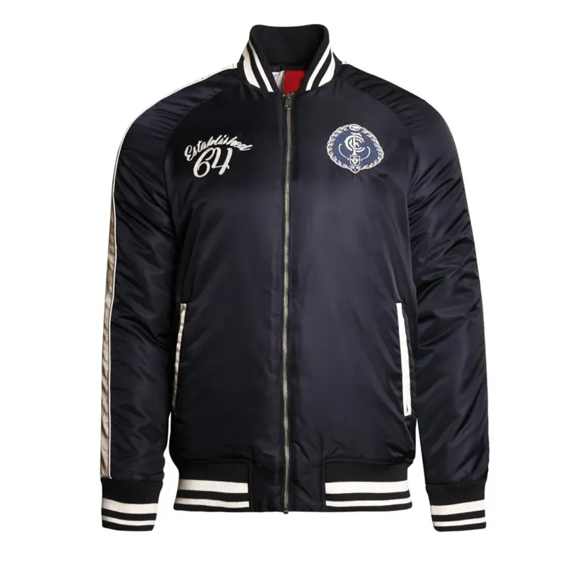 Carlton Blues Vintage Navy Bomber Full-Zip Jacket