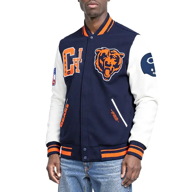 Chicago Bears Best of Classic Rib Varsity Jacket