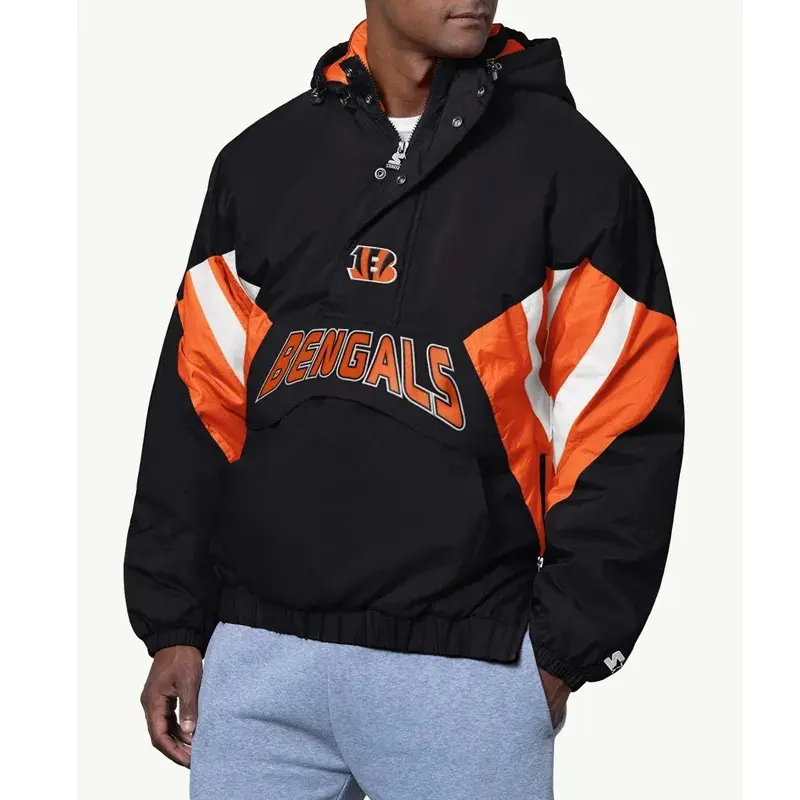 Line Up Breakaway Cincinnati Bengals Black Pullover Jacket