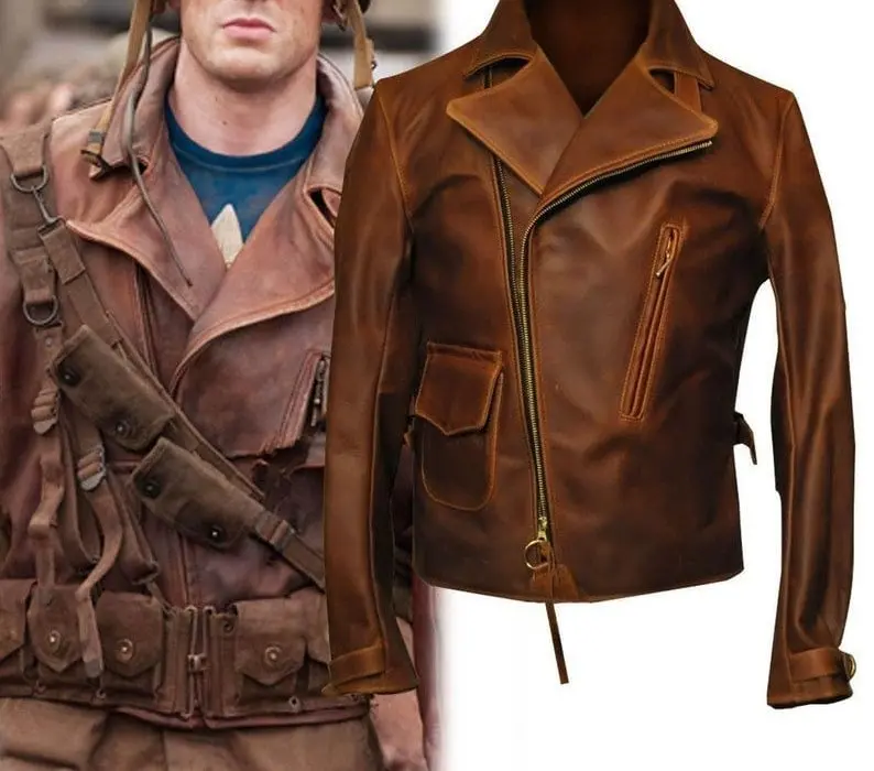 Captain America Distressed Brown Jacket