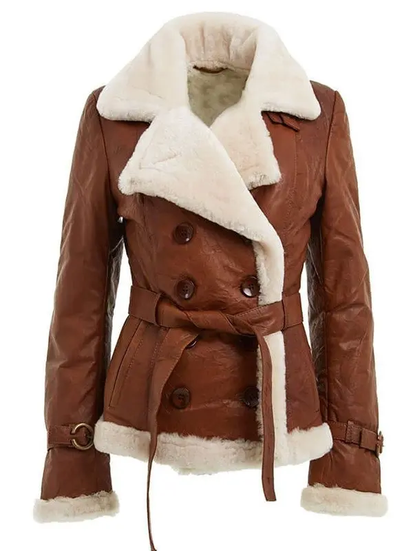 Women's Shearling Brown Jacket