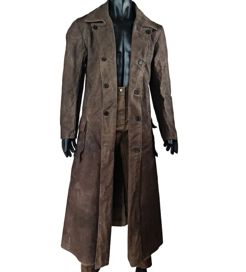 Distressed Brown The Ghoul Fallout Walton Goggins Coat