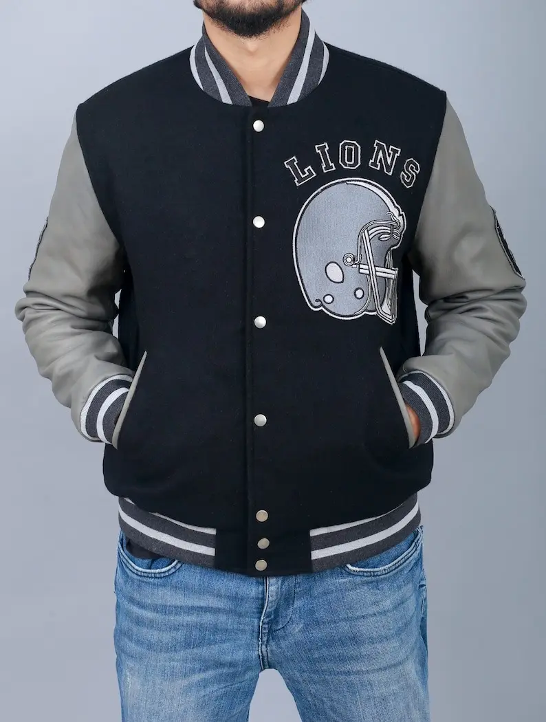 Venom 2 Detroit Lions Eddie Brock Varsity Jacket