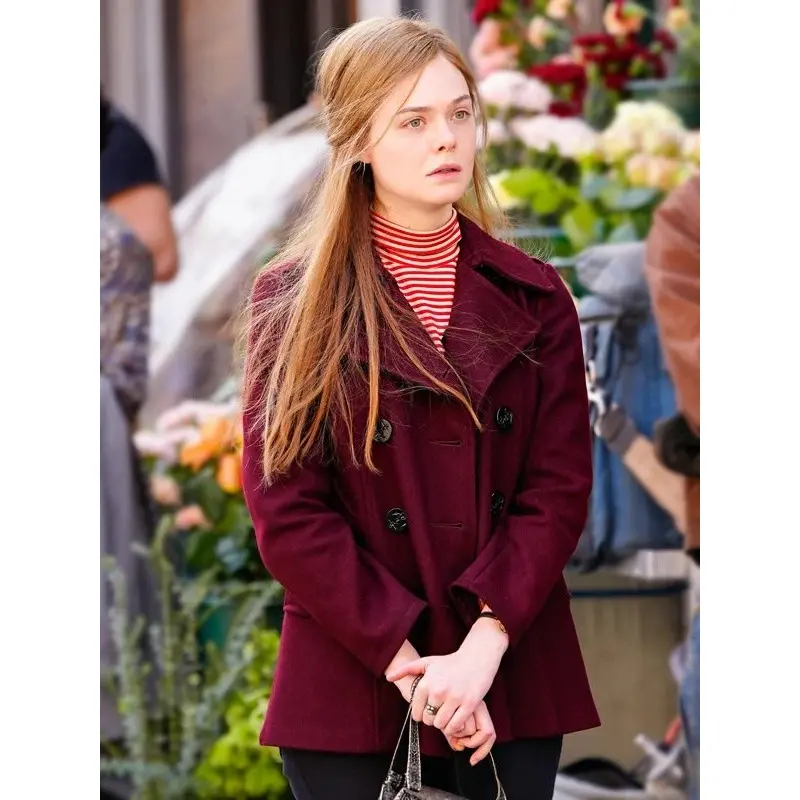 A Complete Unknown Elle Fanning Peacoat
