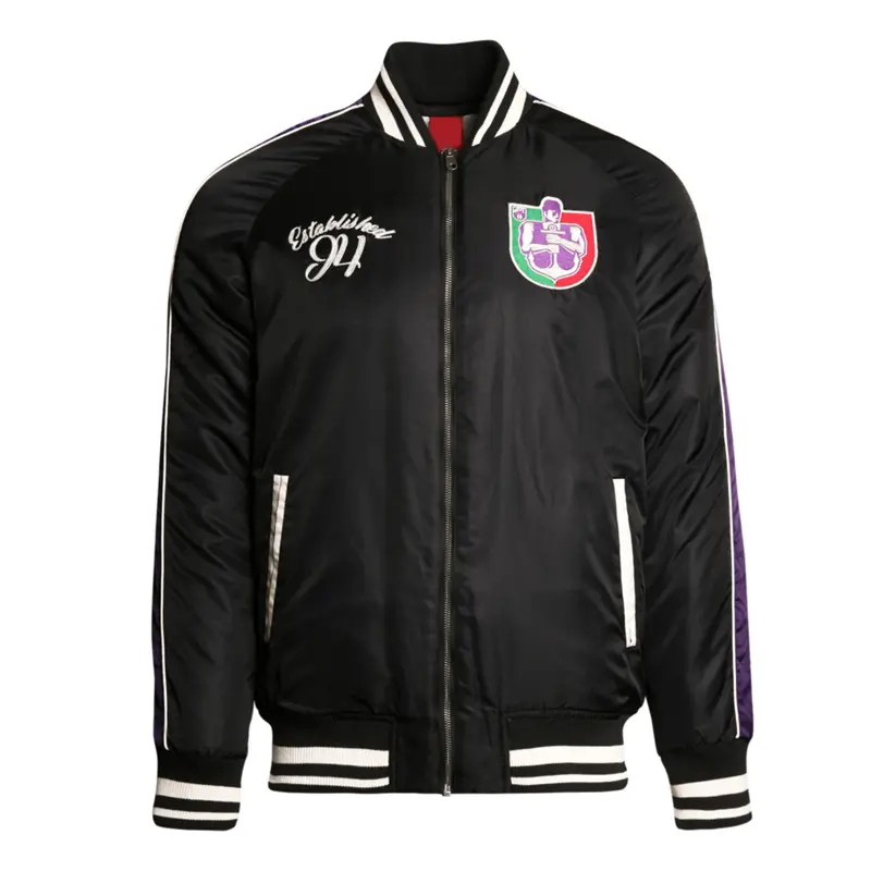 Fremantle Dockers Vintage Black Bomber Full-Zip Jacket