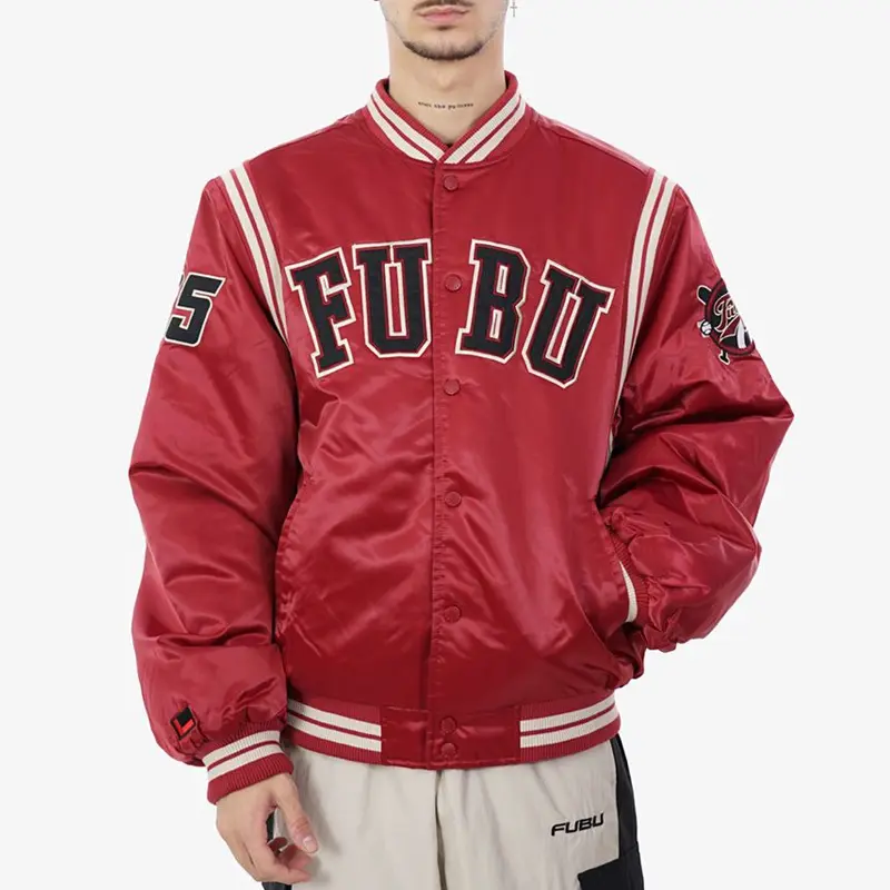 Fubu College Teddy Varsity Satin Jacket