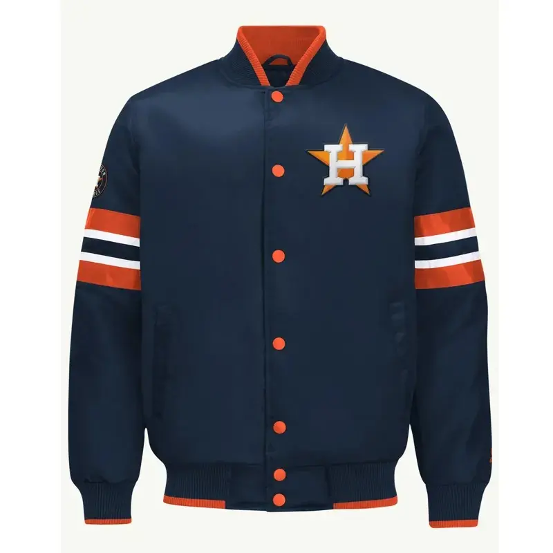 Houston Astros Scout I Navy Satin Jacket
