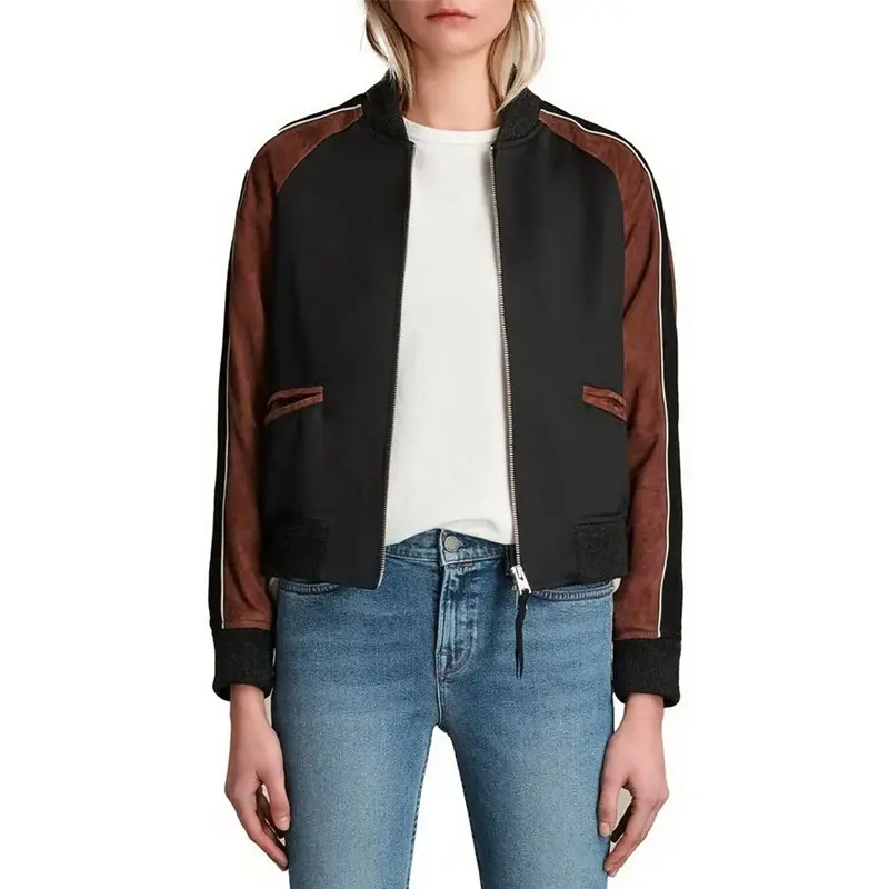 Ainsley Seiger Bomber Jacket Law & Order Front View