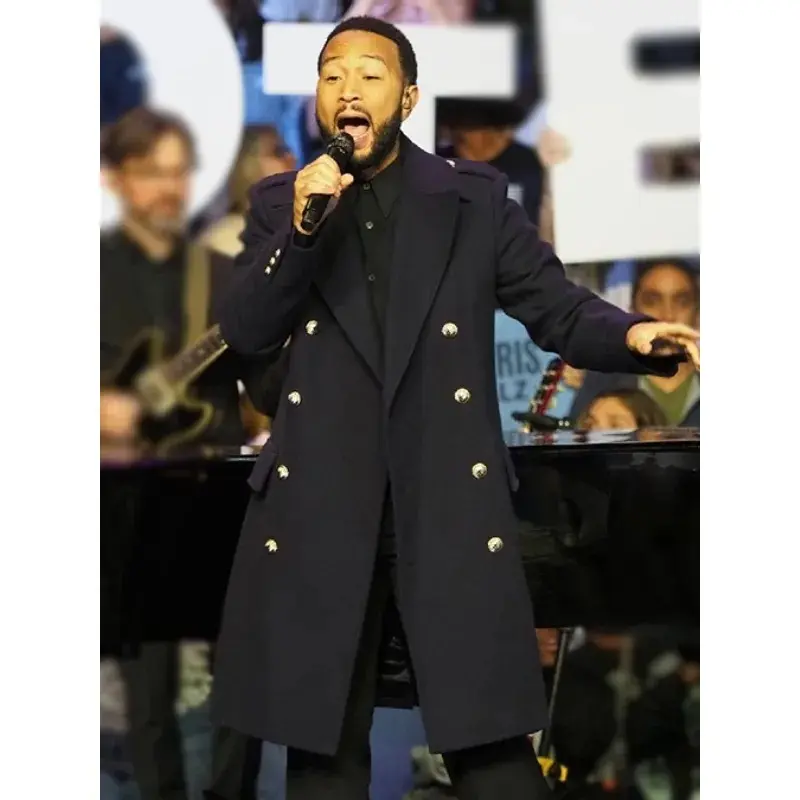 Pennsylvania Performance John Legend Navy Wool Peacoat