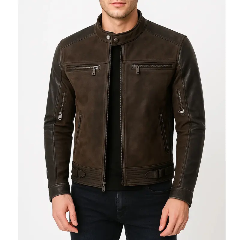 Karl Urban Johnny Cage Brown Leather Jacket