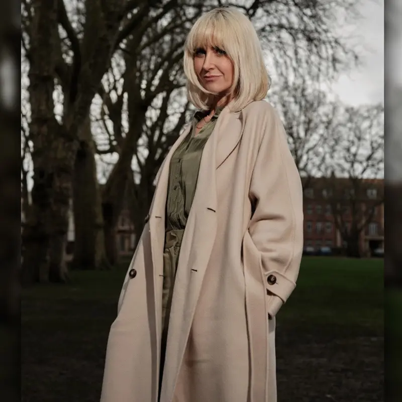 Katherine Kelly The Crow Girl Off White Trench Coat