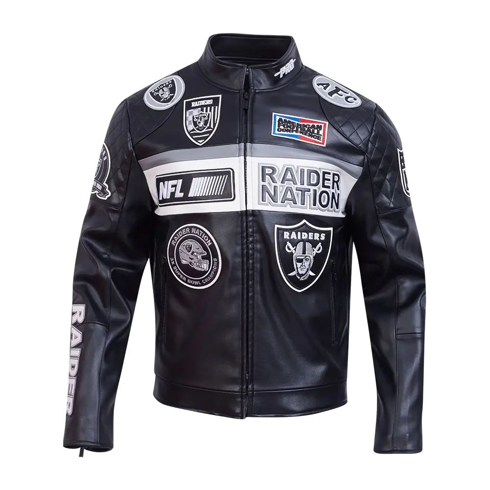 Las Vegas Raiders Men's Moto Jacket